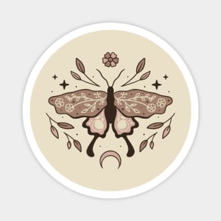 Celestial Floral Moth Magnet